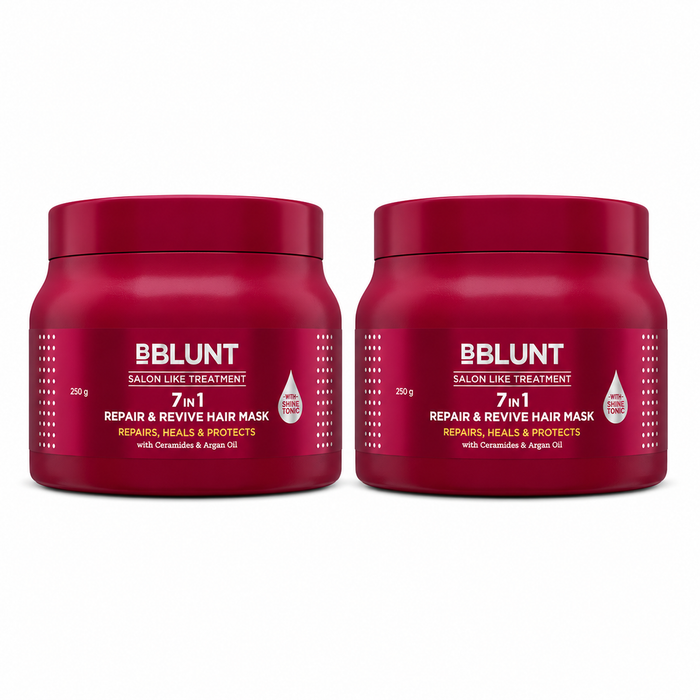 7 in 1 Repair & Revive Hair Mask for Upto 100% Damage Repair - 250g ( Pack of 2 )