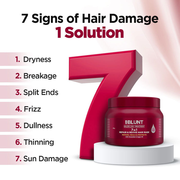 7 in 1 Repair & Revive Hair Mask for Upto 100% Damage Repair - 250g ( Pack of 2 )