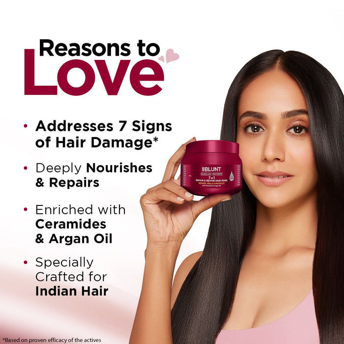 7 in 1 Repair & Revive Hair Mask for Upto 100% Damage Repair - 250g ( Pack of 2 )