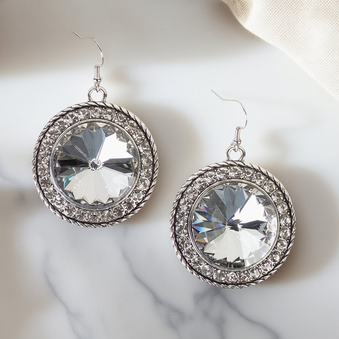 93626 - Crystal Earrings - Clear