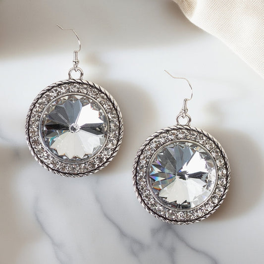 93626 - Crystal Earrings - Clear