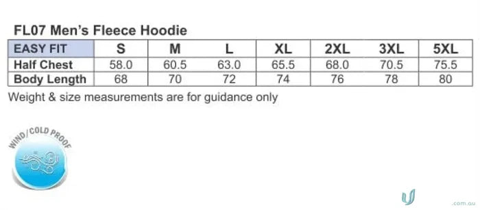 MERCHANDISE Promotional Products for Expos and Events Australia FL07-FULLPRINT-12 Adult Full Colour Print Hoodie in Black