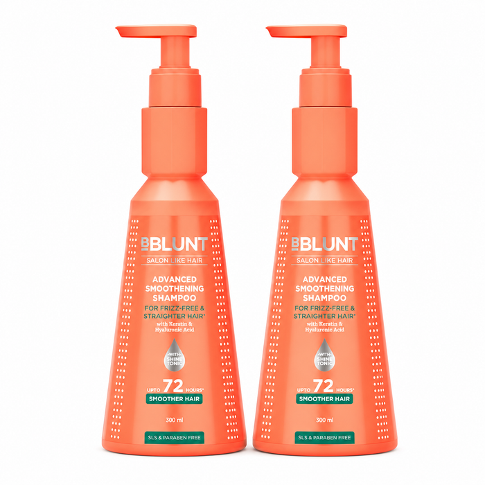 Advanced Smoothening Shampoo with Keratin & Hyaluronic Acid - 300ml(Pack of 2)
