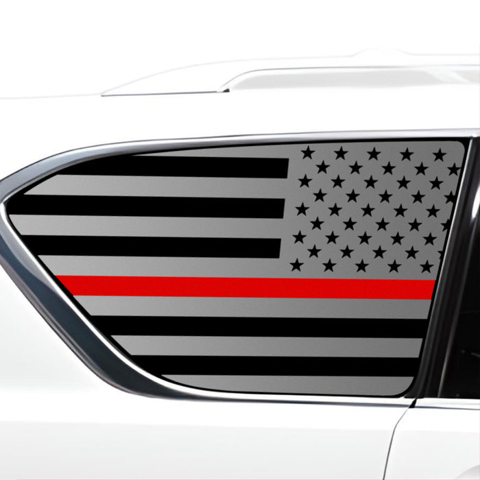 Quarter Window American Flag Vinyl Decal Stickers Fits Infiniti QX80 2017 - 2025 - Bogar Tech Designs