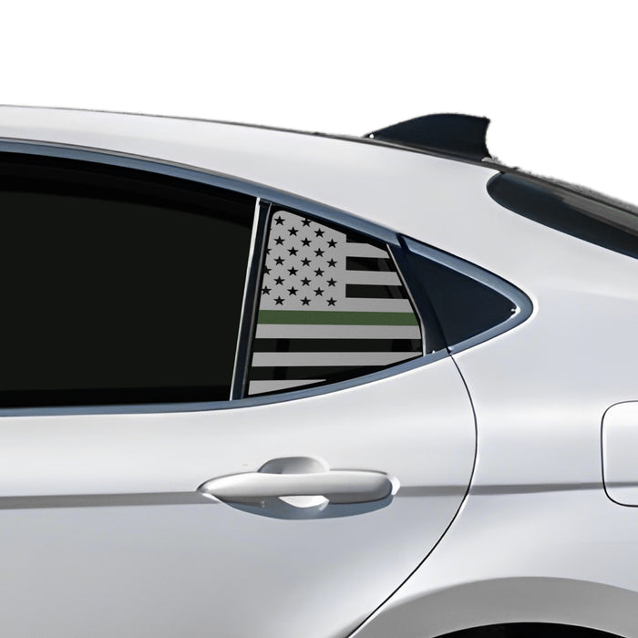 Fits Toyota Camry 2025+ Quarter Window American Flag Vinyl Decal Stickers - Bogar Tech Designs