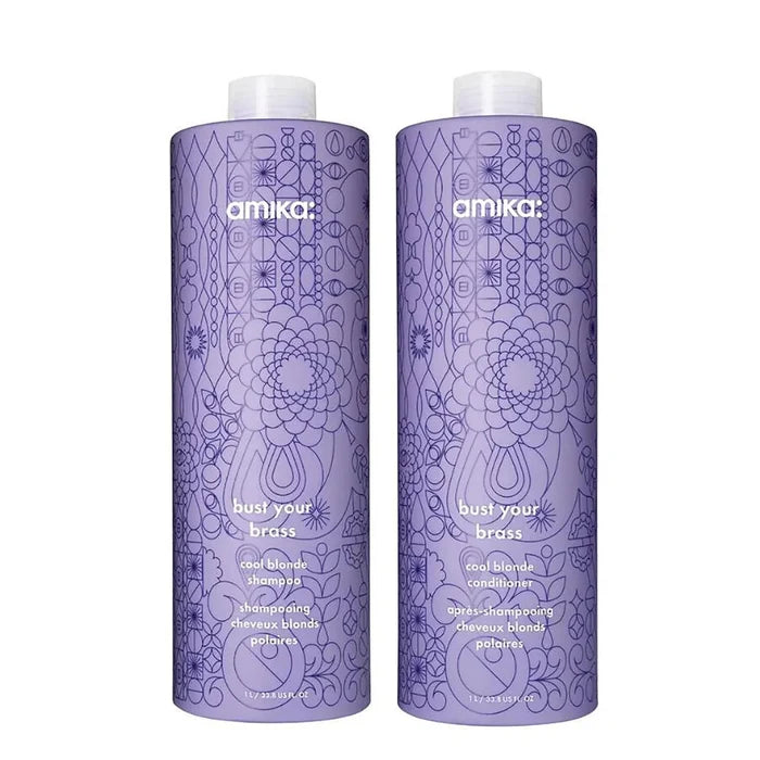 Amika Bust Your Brass Cool Blonde Repair Shampoo - Amika | Available at Studio 360 Salon, Chatham, NJ