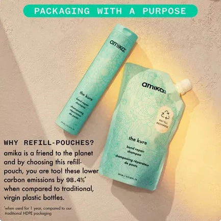Amika The Kure Strength Repair Shampoo 500ml Refill Pouch