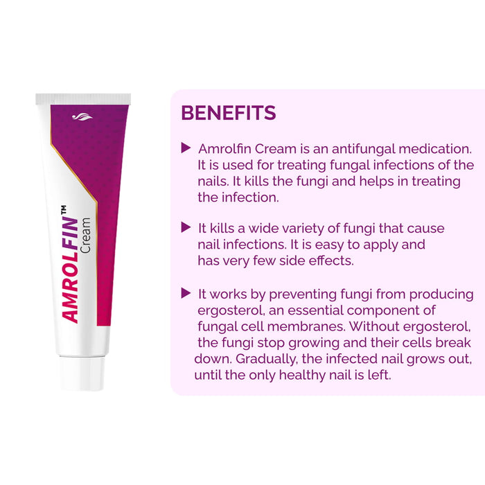 Amrolfin Cream with Amorolfine - 50gm