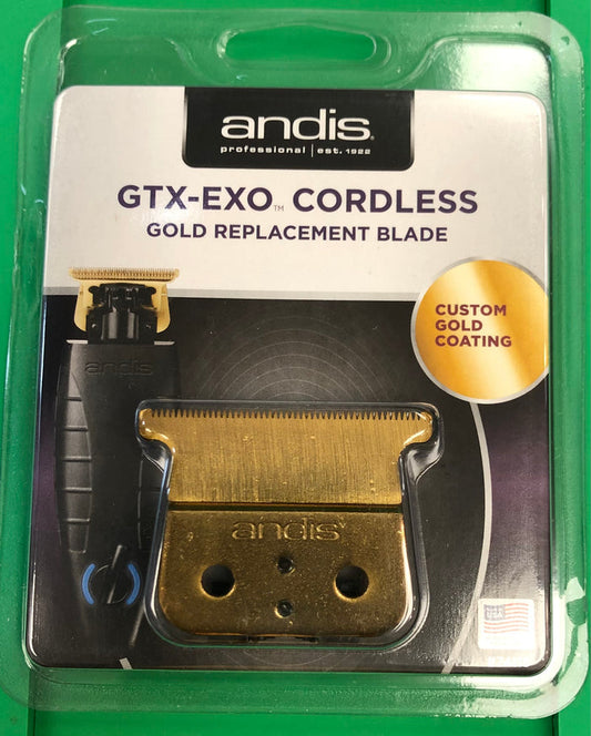 Andis GTX-Exo Cordless Gold  Replacement Blade Shallow Tooth # 74115 - Palms Fashion Inc.