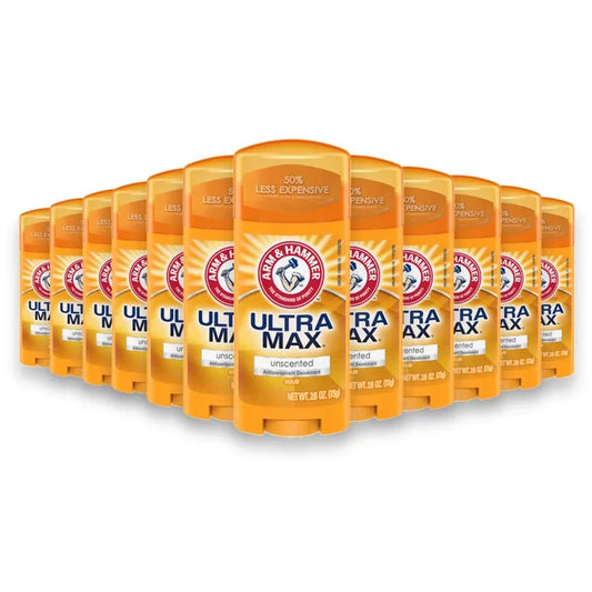 Arm & Hammer - Ultra Max Solid Antiperspirant Deodorant Unscented - 2.6 Oz - 12 Pack