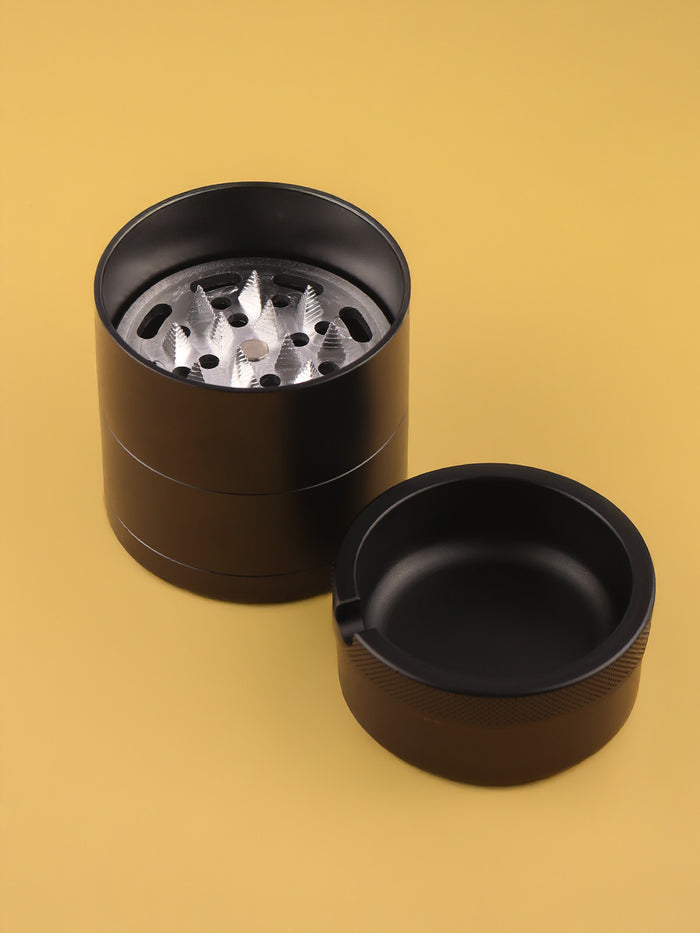 Ashtray Grinder 63mm 4pc | Black-Image 1