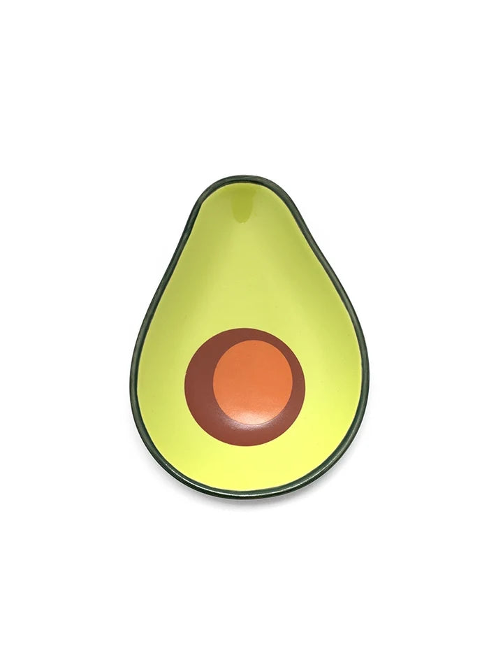 Avocado Half - Ceramic Trinket & Jewelry Tray / Dish