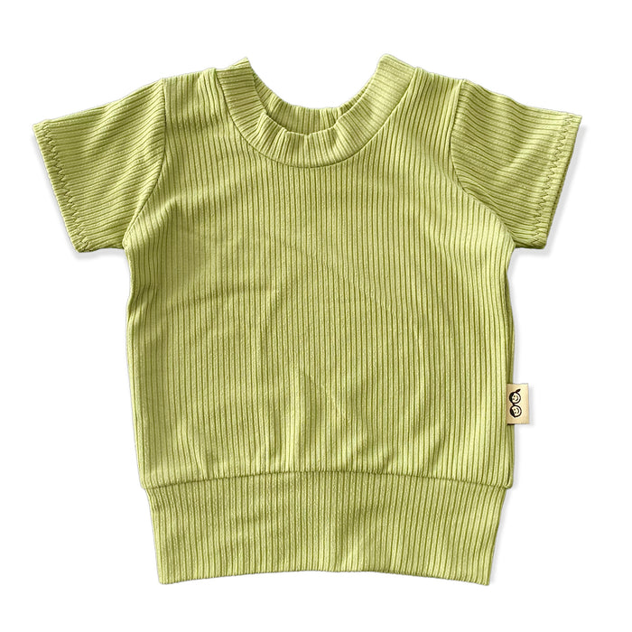 Avocado Ribbed Summer Lounge Set