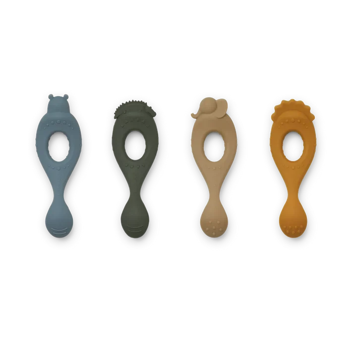 Liewood - Baby Spoon - Liva - Safari/Blue Multi Mix