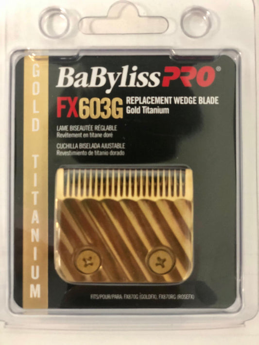 BABYLISS PRO GOLD WEDGE BLADE # FX603G - Palms Fashion Inc.