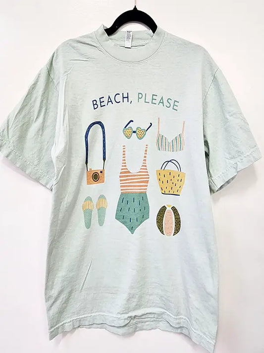 Beach Please Graphic Tee