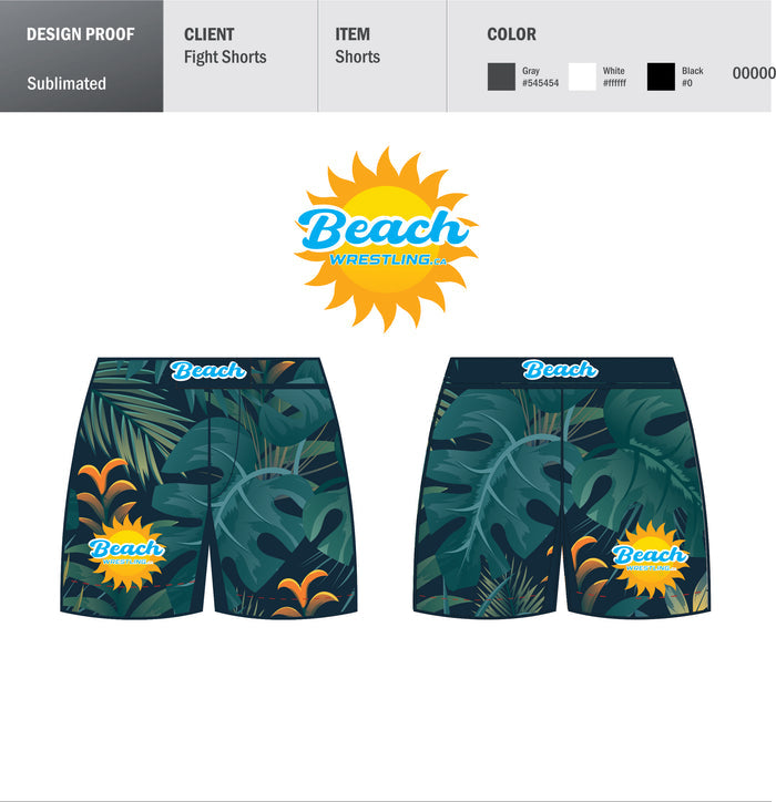 Beach Wrestling MENS Combat Shorts