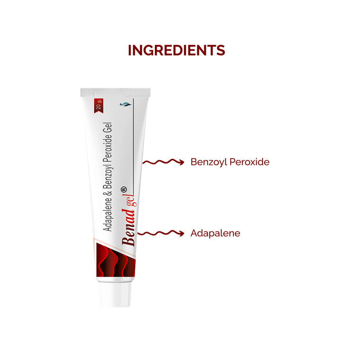 Benad Gel with Benzoyl Peroxide and Adapalene - 20gm