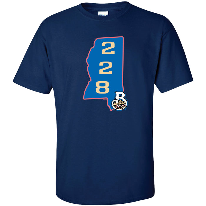 Biloxi Shuckers 228 State Tee