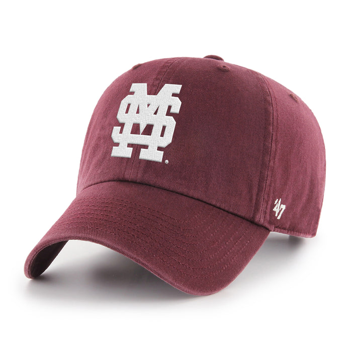 Biloxi Shuckers '47 Clean Up Adjustable Cap co-branded with Mississippi State