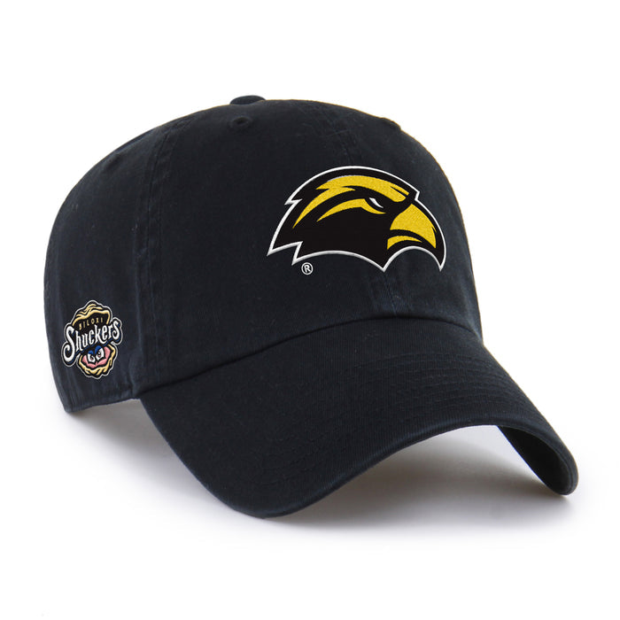 Biloxi Shuckers '47 Clean Up Adjustable Cap co-branded with Southern Miss