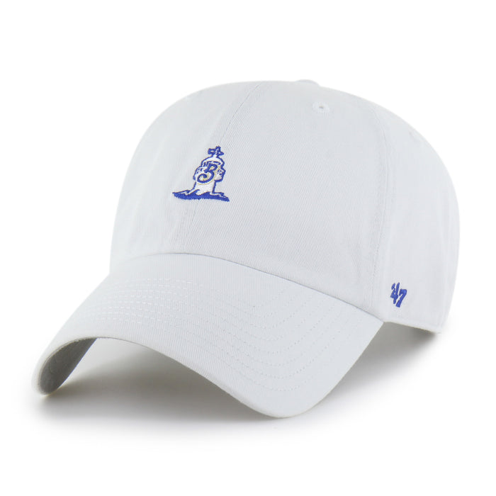 Biloxi Shuckers '47 Clean Up Adjustable Cap in White with Lighthouse logo