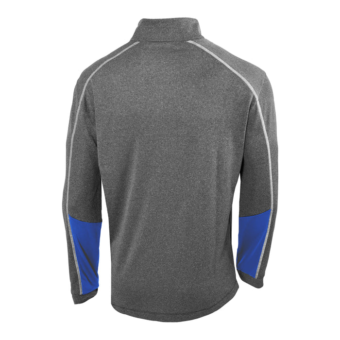 Biloxi Shuckers Columbia Heathered Shotgun 1/4 Zip Pullover