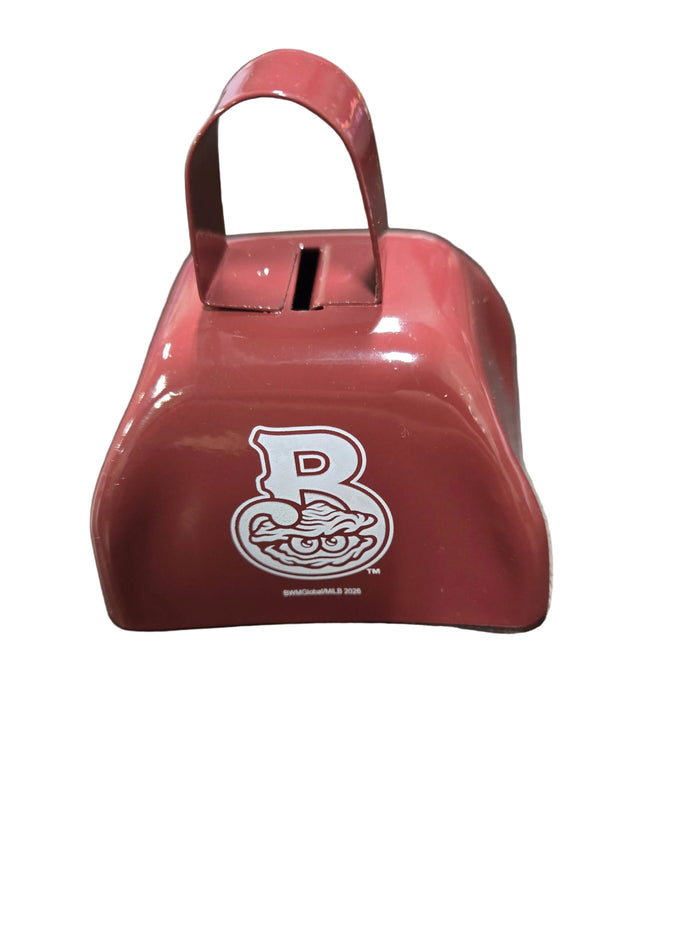 Biloxi Shuckers Cowbell in MS State Maroon color