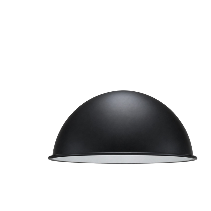 Black Inner White Dome Shade for wall light