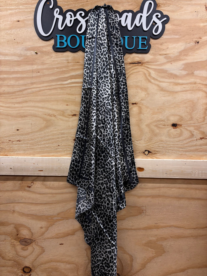 Black & White Cheetah Wild Rag