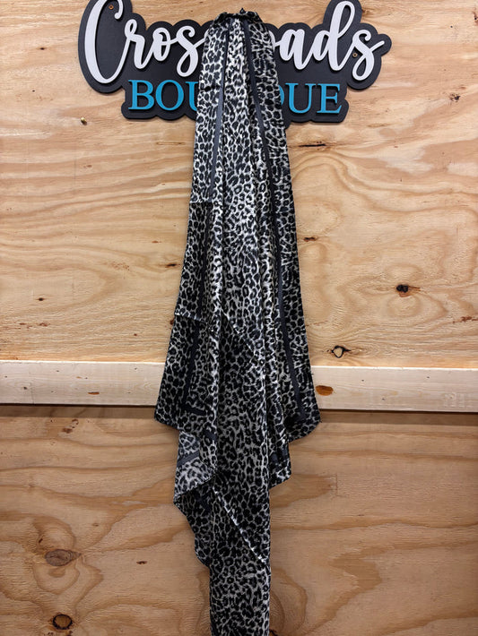 Black & White Cheetah Wild Rag