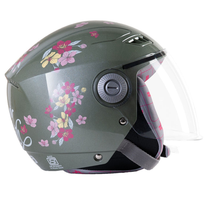 side view half face helmet for ladies