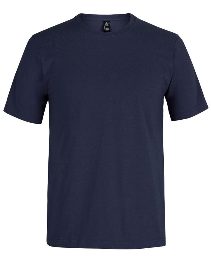 Navy blue short-sleeved JB’s Wear Bobbin Tee front view