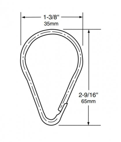 BOBRICK B204-1 Shower Curtain Hook