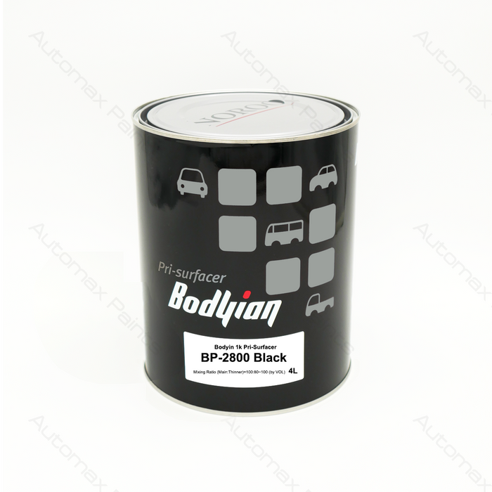 Bodyian BP-2800 1K Primer Surfacer Black 4L