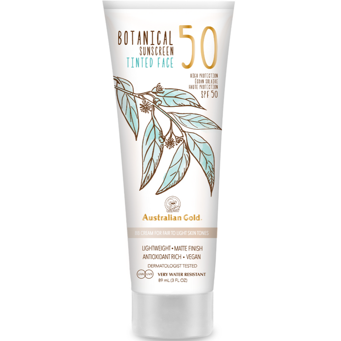australian gold fair to light spf 50 botanical face lotion