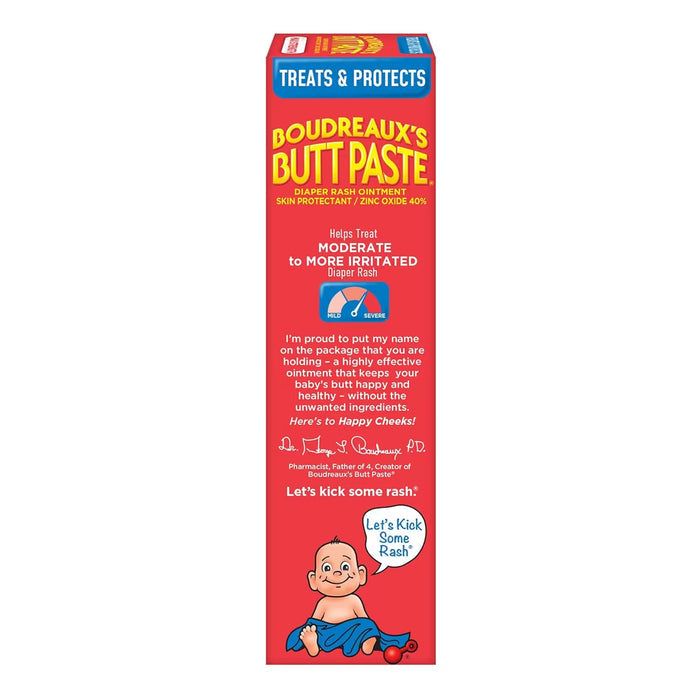 Boudreaux’s Butt Paste Maximum Strength Diaper Rash Paste, 4 oz - 24 Pack