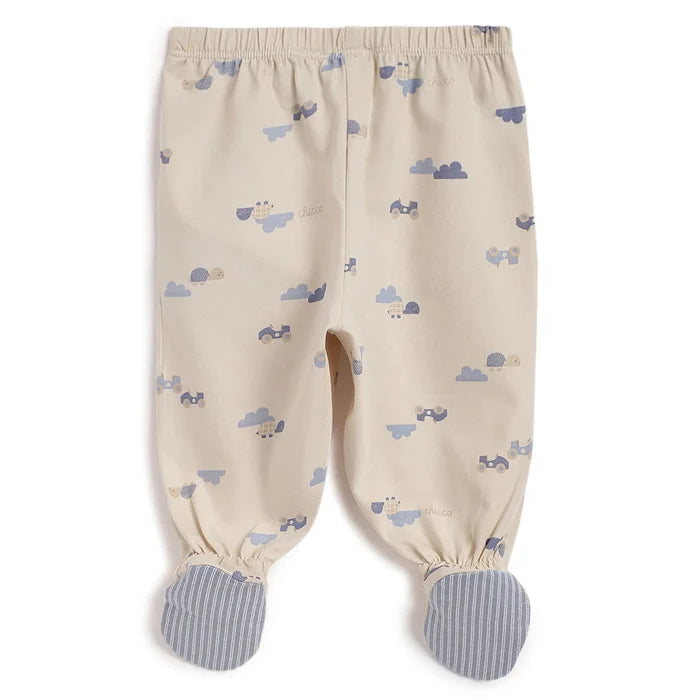 Boys Beige T-shirt With Leggings