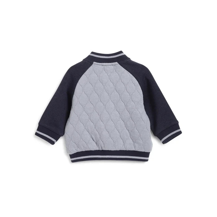 Boys Blue & Grey Colorblocked Sweatshirt