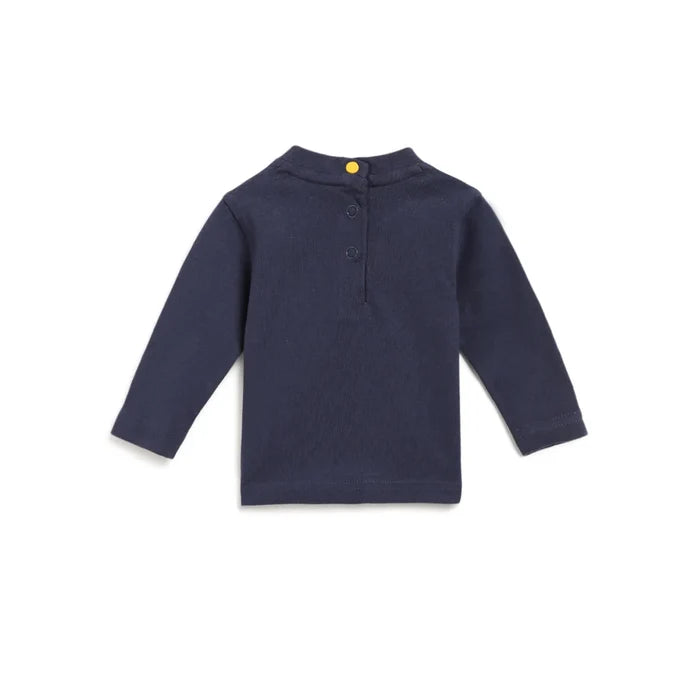 Boys Blue Typography Printed Round Neck T-shirt