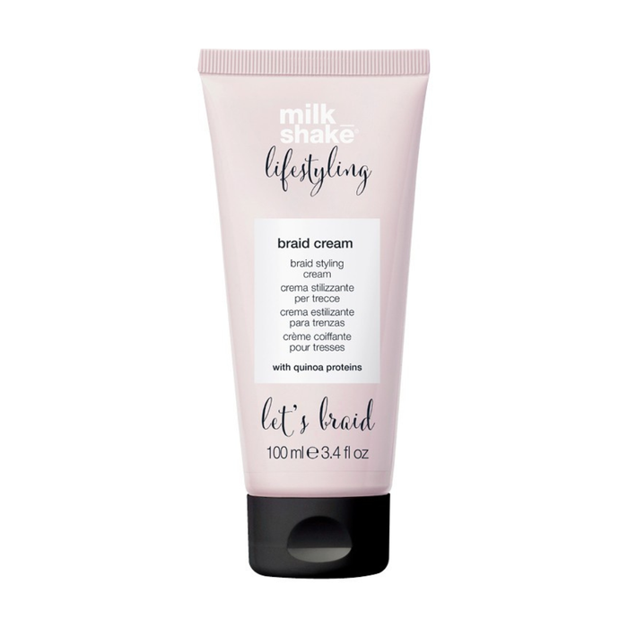milk_shake Tube of milk shake styling braid cream on a white background