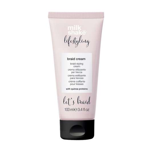 milk_shake Tube of milk shake styling braid cream on a white background