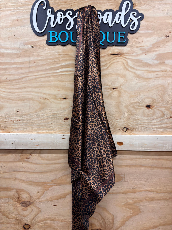 Brown Leopard Wild Rag