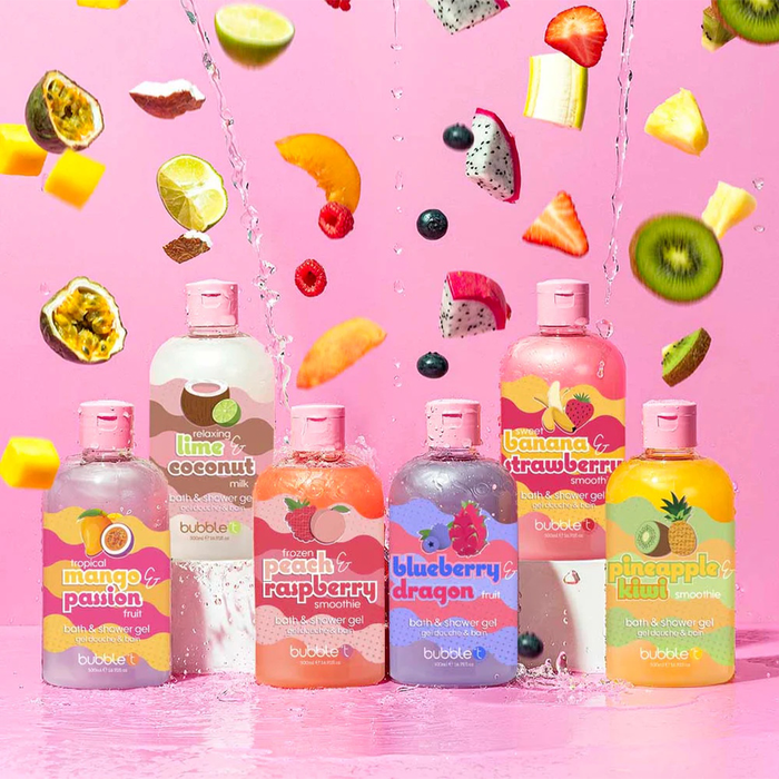 Bubble T Bath & Shower Gel Blueberry & Dragonfruit 500ml - Beauty Tribe