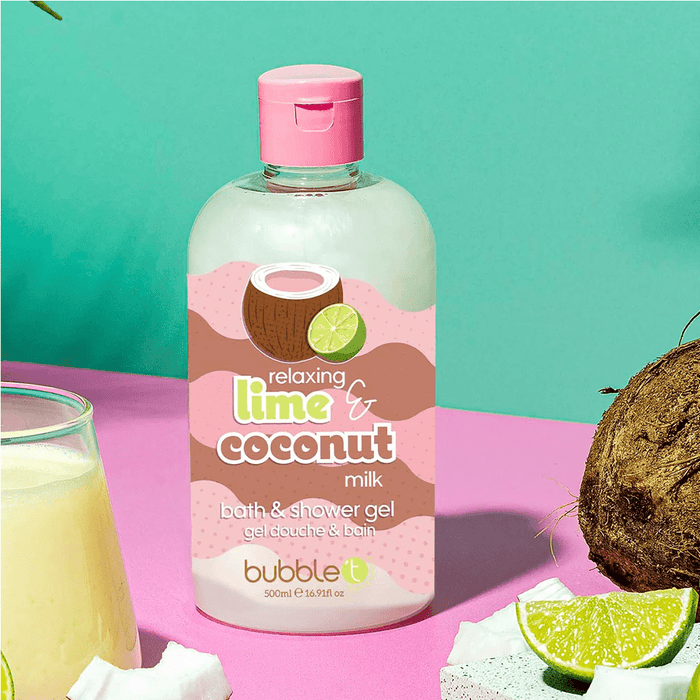 Bubble T Bath & Shower Gel Coconut & Lime 500ml - Beauty Tribe