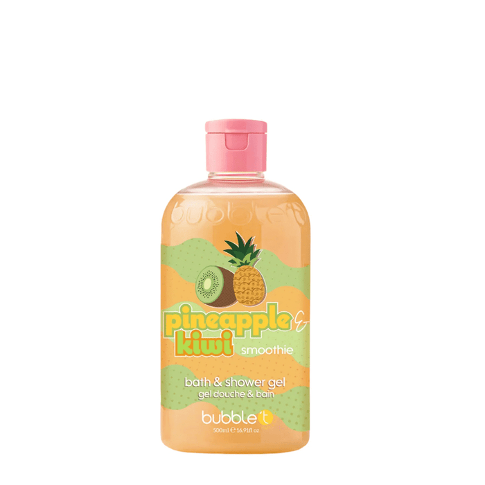 Bubble T Bath & Shower Gel In Pineapple & Kiwi 500ml - Beauty Tribe