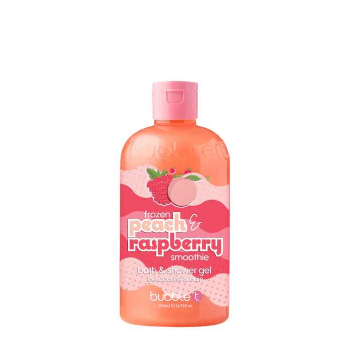 Bubble T Bath & Shower Gel Peach & Raspberry 500ml - Beauty Tribe