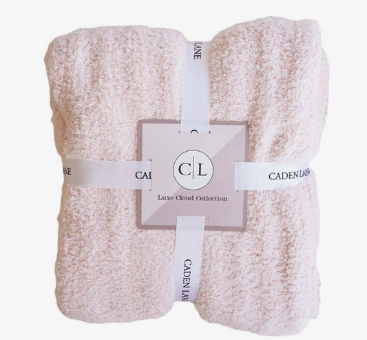 Caden Lane Luxe Throw Blanket 72x48 - Rose
