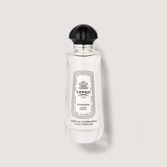 Creed Cananga Room Spray Glass Bottle with Black Cap - Front View | Creed Boutique