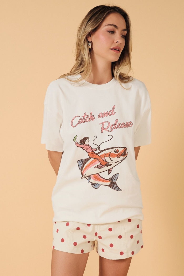 "Catch and Release" Fish Graphic Tee